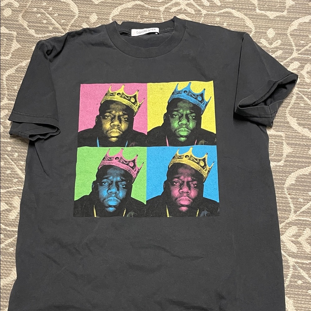 Daydreamer Black Graphic Tee with Multicolor Print